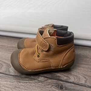 Stride Rite Toddler Boys Size 3.5 M Soft Motion Brown Burrell Leather Boots